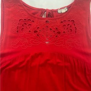 Red tank top